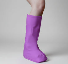 Load image into Gallery viewer, Walking boot cover shown in Purple