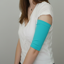 Load image into Gallery viewer, PICC Line Cover in  Aqua on model